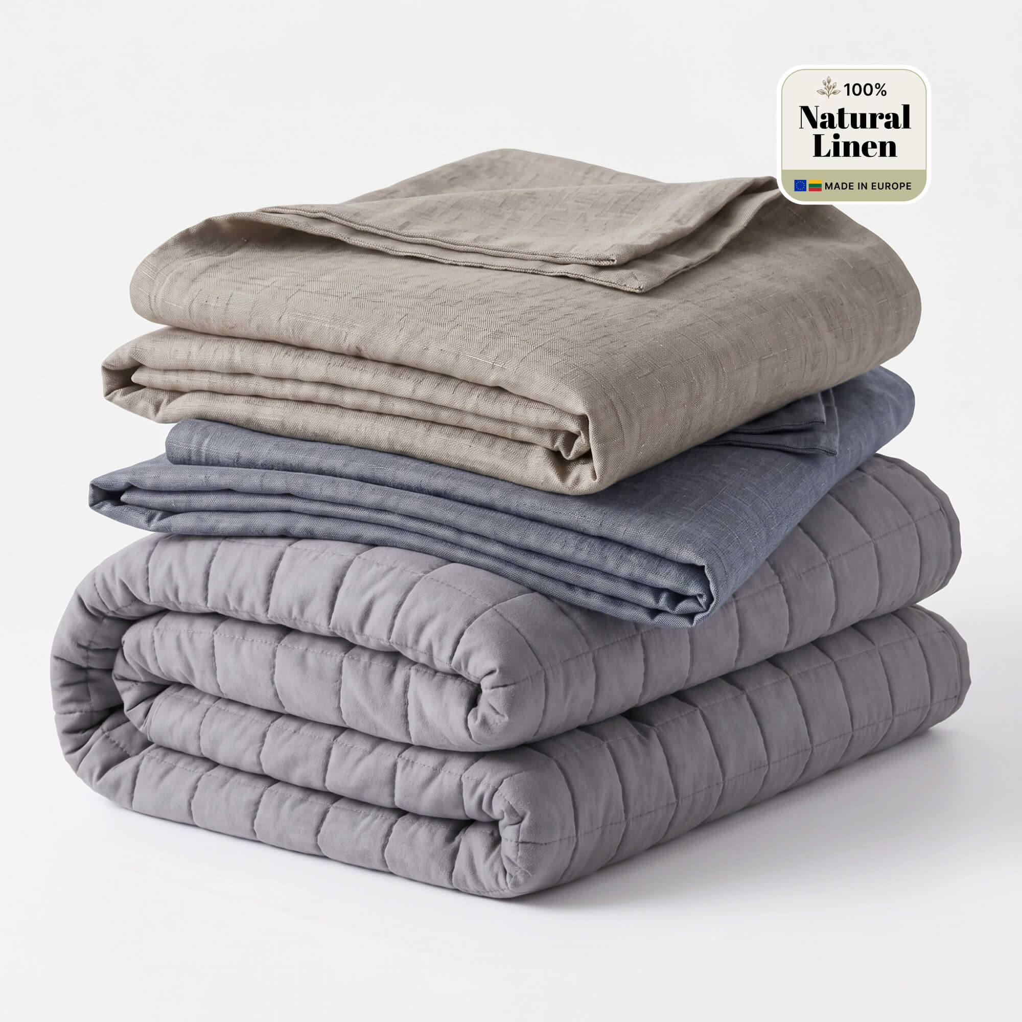 Linen Weighted Blanket Set
