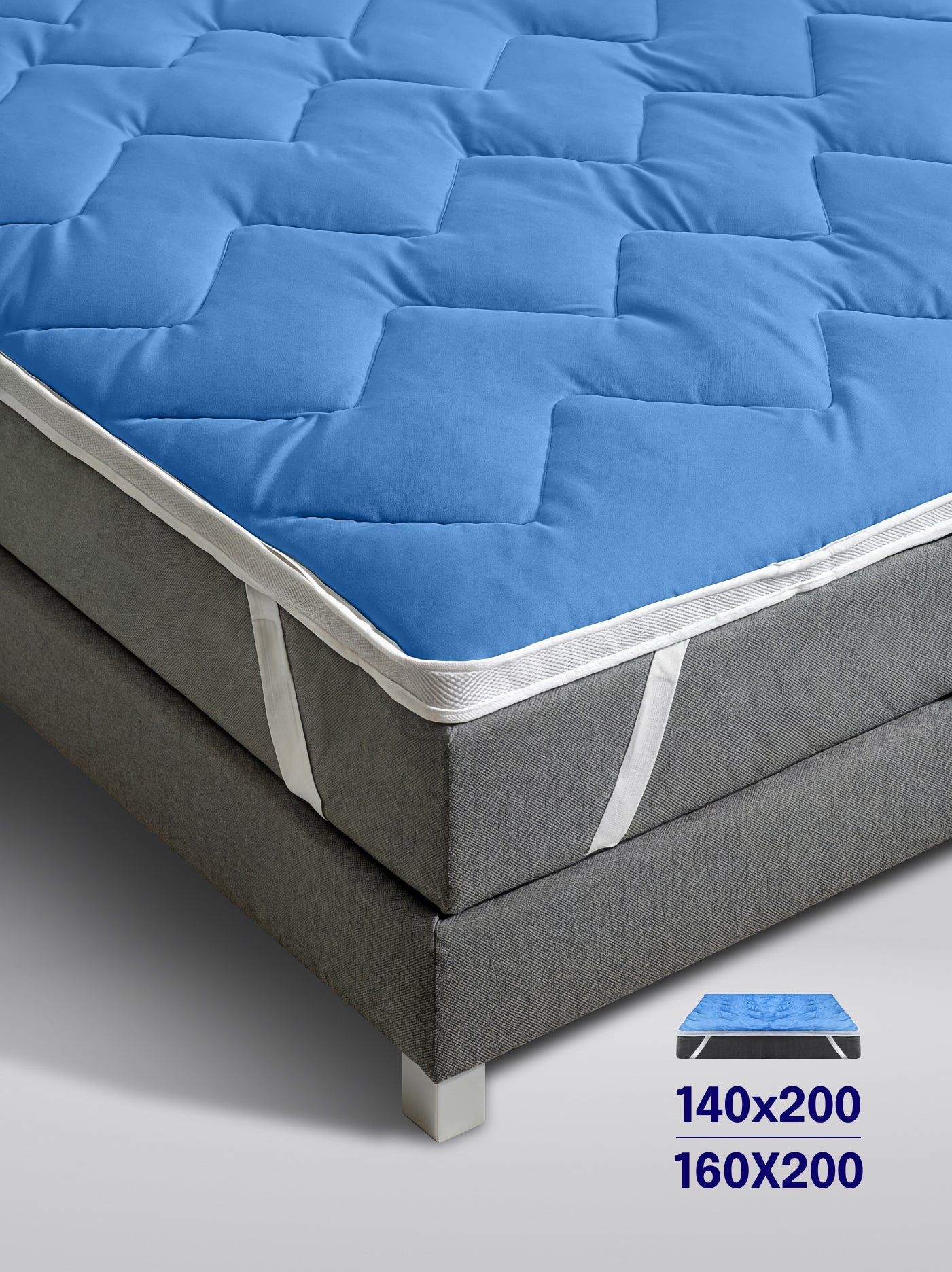 Cooling mattress Topper 3D Bluecell