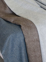 Alpaka Decke Herringbone Deep Blue