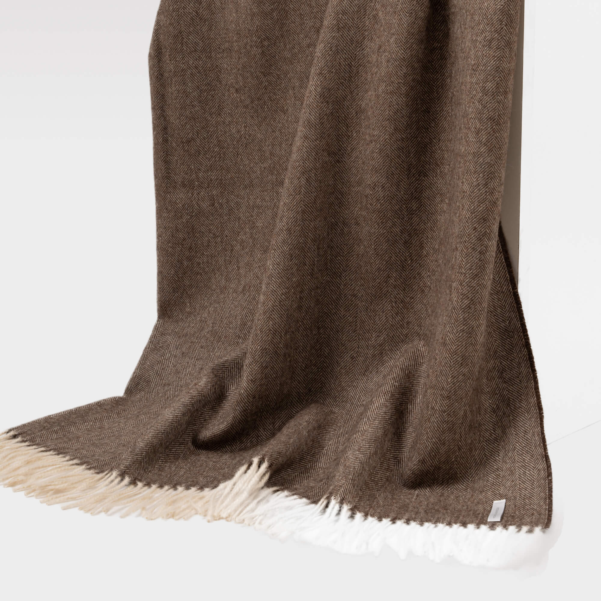 Alpaku pleds Herringbone Chocolate