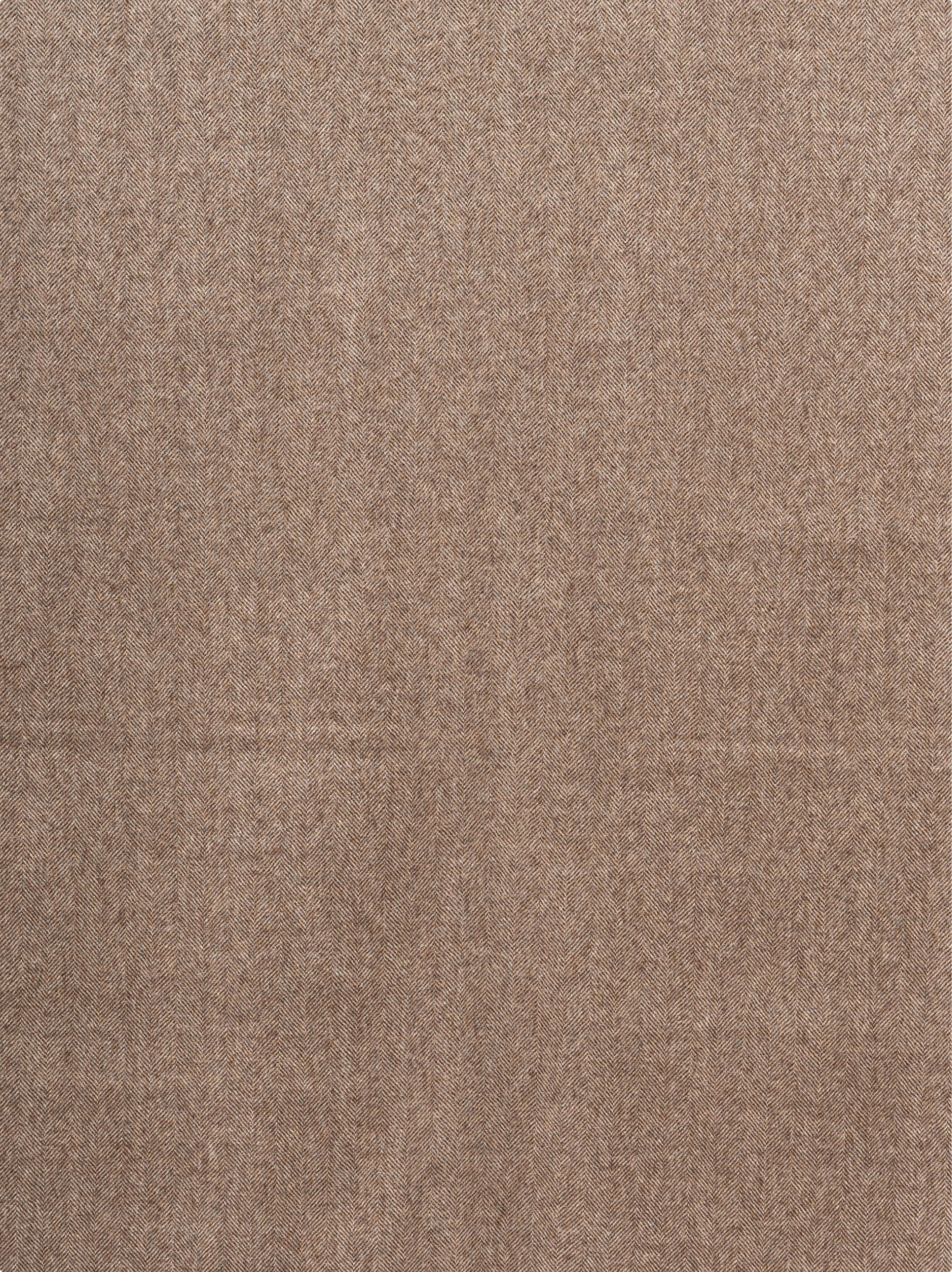 Baby Alpaca Throw Herringbone Chocolate