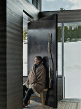 Alpaka Decke Herringbone Chocolate