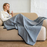 Manta Alpaca Herringbone Deep Blue