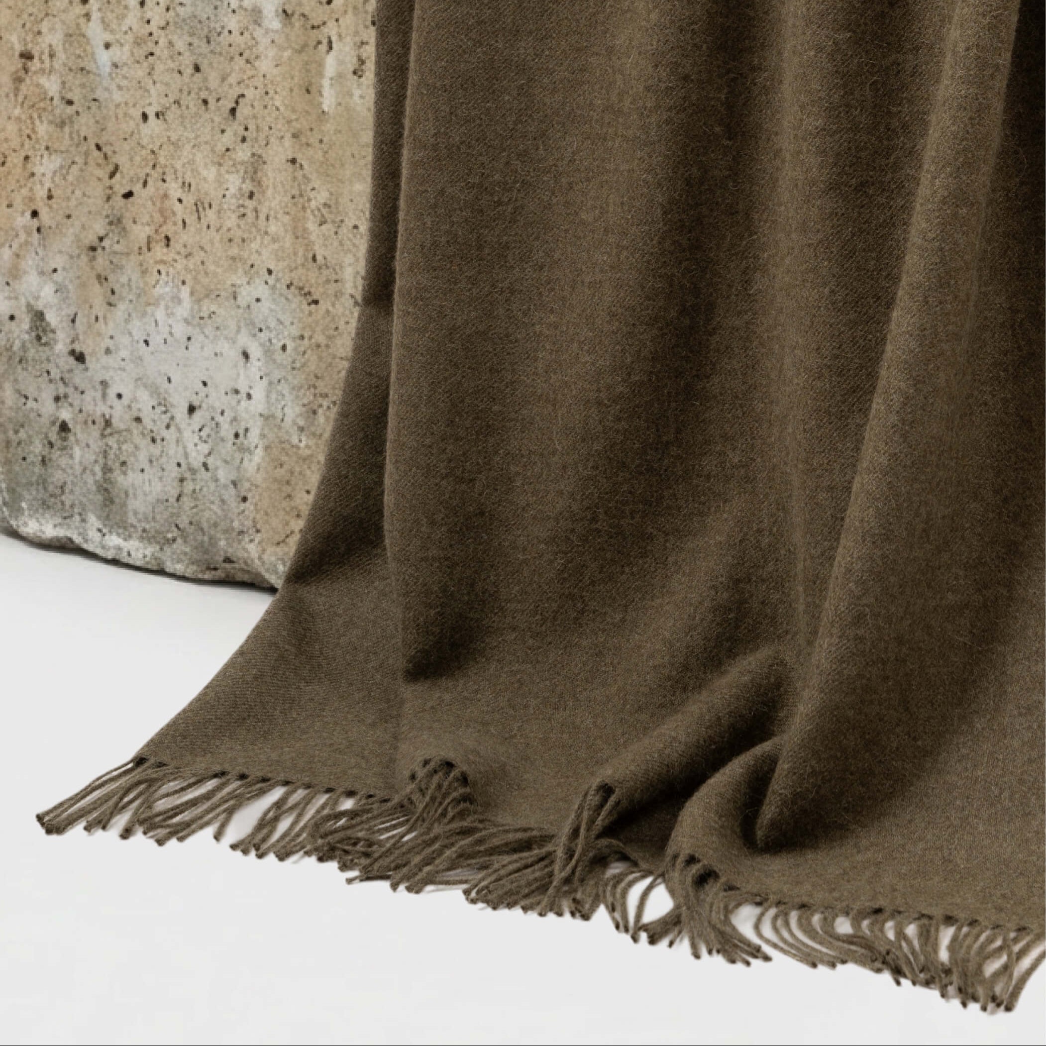 Alpaka pleed Melange Olive