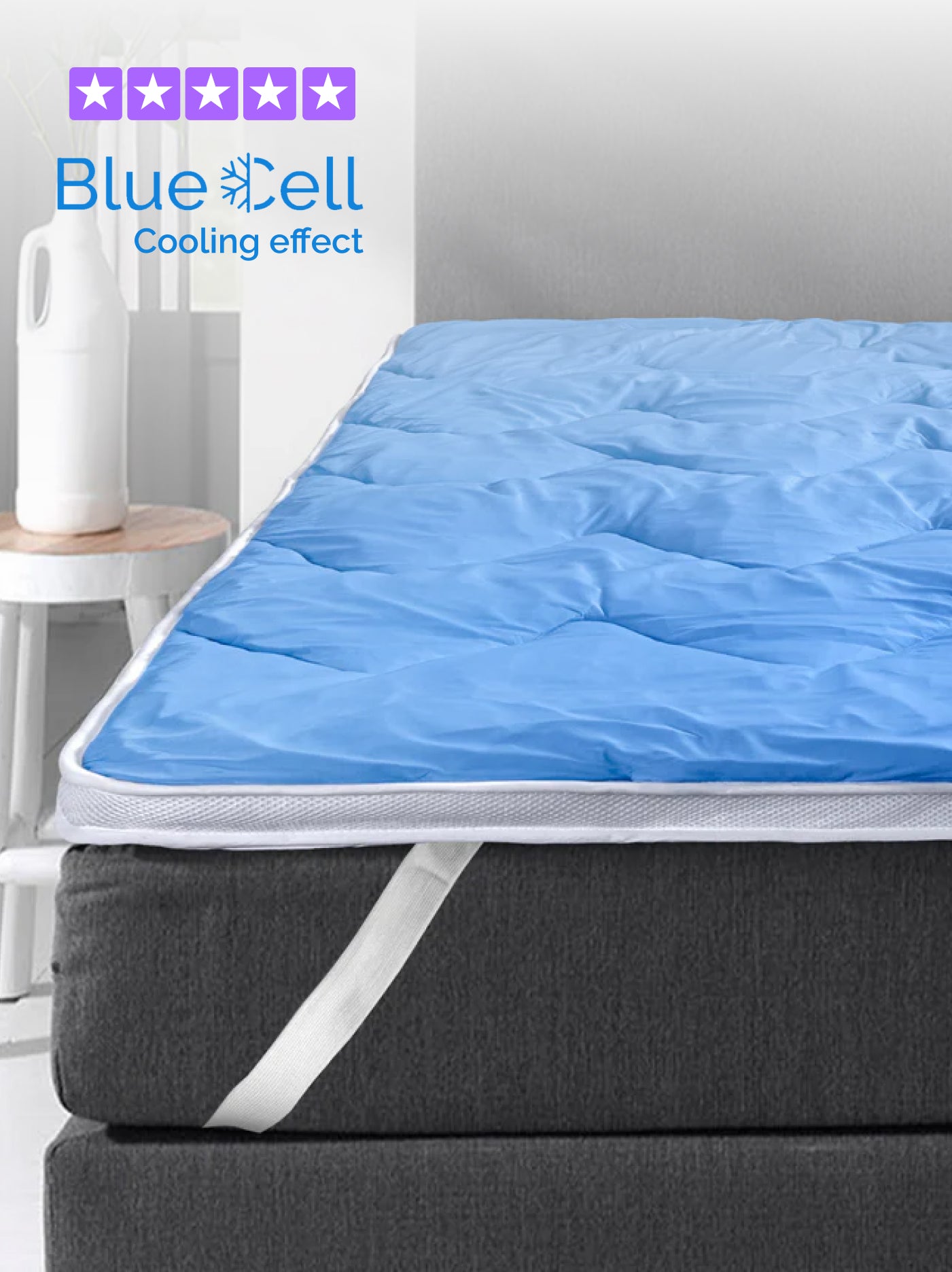 Cooling mattress Topper 3D Bluecell
