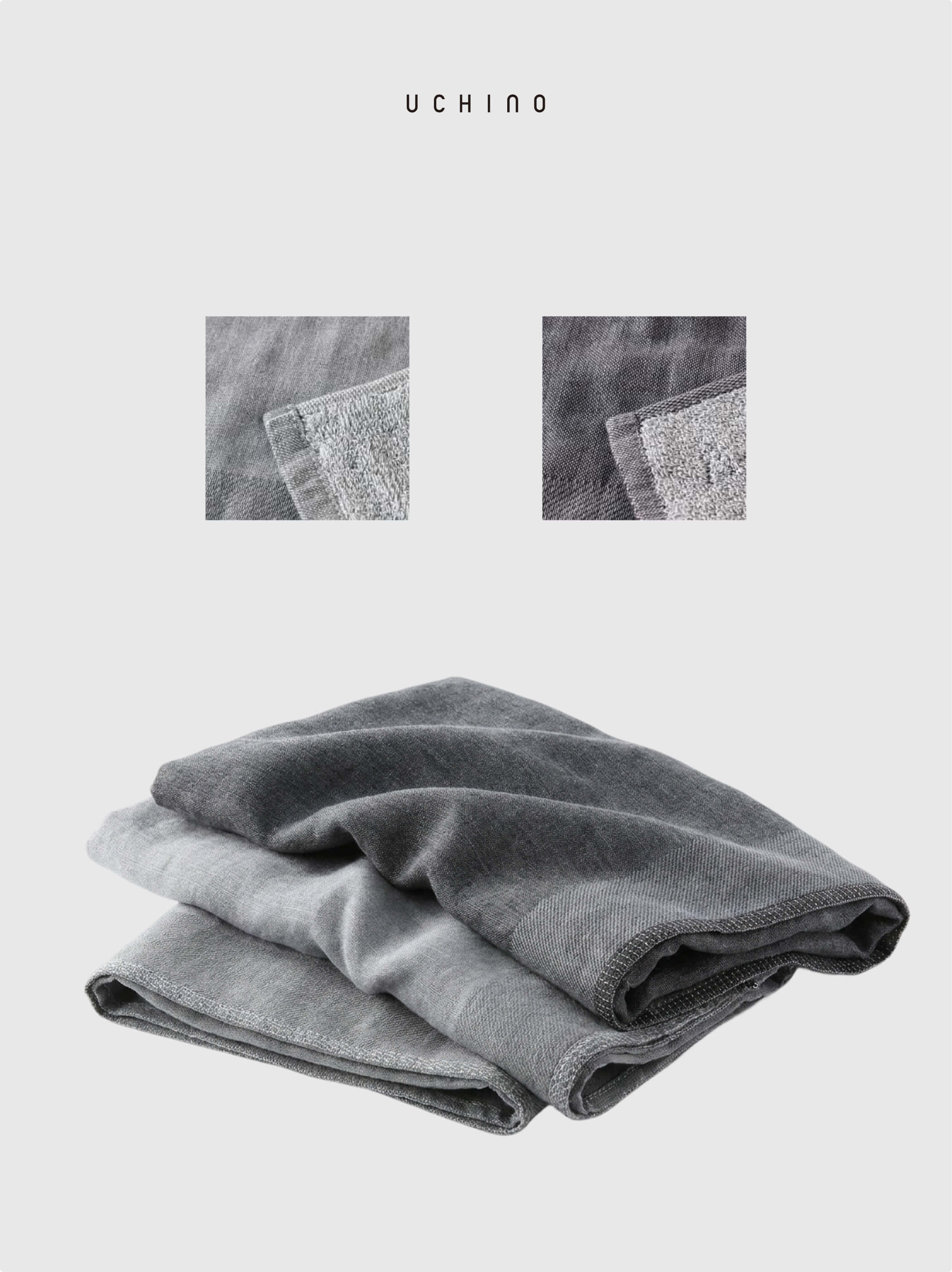 ZEN Charcoal Gauze & Pile Towel