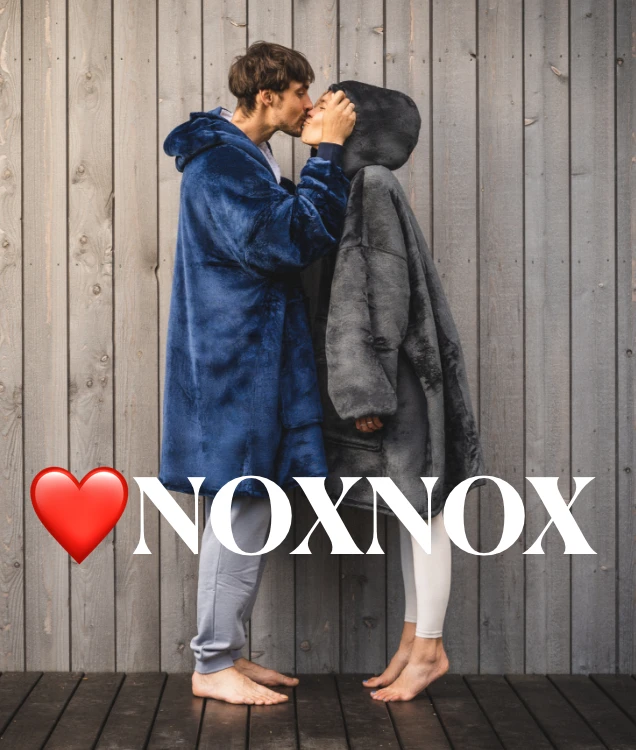 Noxnox hoodie blanket loved by couples