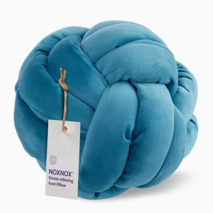 NOXNOX blue knot pillow